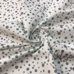 Gray Droplet Pattern Fabric