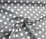 Gray Fabric with White Large Polka Dots (Curtain and Sofa Fabrics) - Image 3