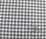 Gray Large Houndstooth Pattern Fabric