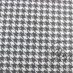 Gray Large Houndstooth Pattern Fabric