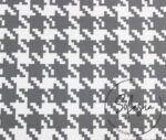 Gray Large Houndstooth Pattern Fabric - Image 4