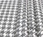 Gray Large Houndstooth Pattern Fabric - Image 5
