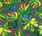 Gray Linen Camel Base Patterned Fabric - Image 7