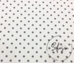 Gray Small Polka Dot Fabric on White Background - Image 3
