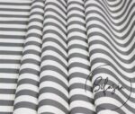 Gray Striped Background Curtain Fabric - Image 7