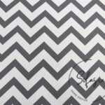 Gray White Zigzag Patterned Curtain and Sofa Fabric