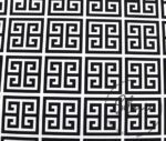 Greek Key Patterned Sofa and Curtain Fabric
