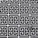 Greek Key Patterned Sofa and Curtain Fabric