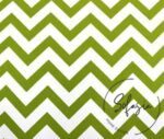 Green and White Zigzag Patterned Curtain and Sofa Fabric