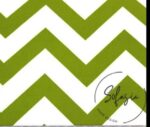 Green and White Zigzag Patterned Curtain and Sofa Fabric - Image 4