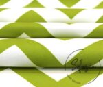 Green and White Zigzag Patterned Curtain and Sofa Fabric - Image 5