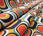Green Red Geometric Vintage Fabric - Image 8