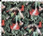 Green Tropical Pattern Fabric