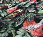 Green Tropical Pattern Fabric - Image 4