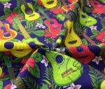 Guitar Patterned Drapery and Sofa Fabric - Image 6