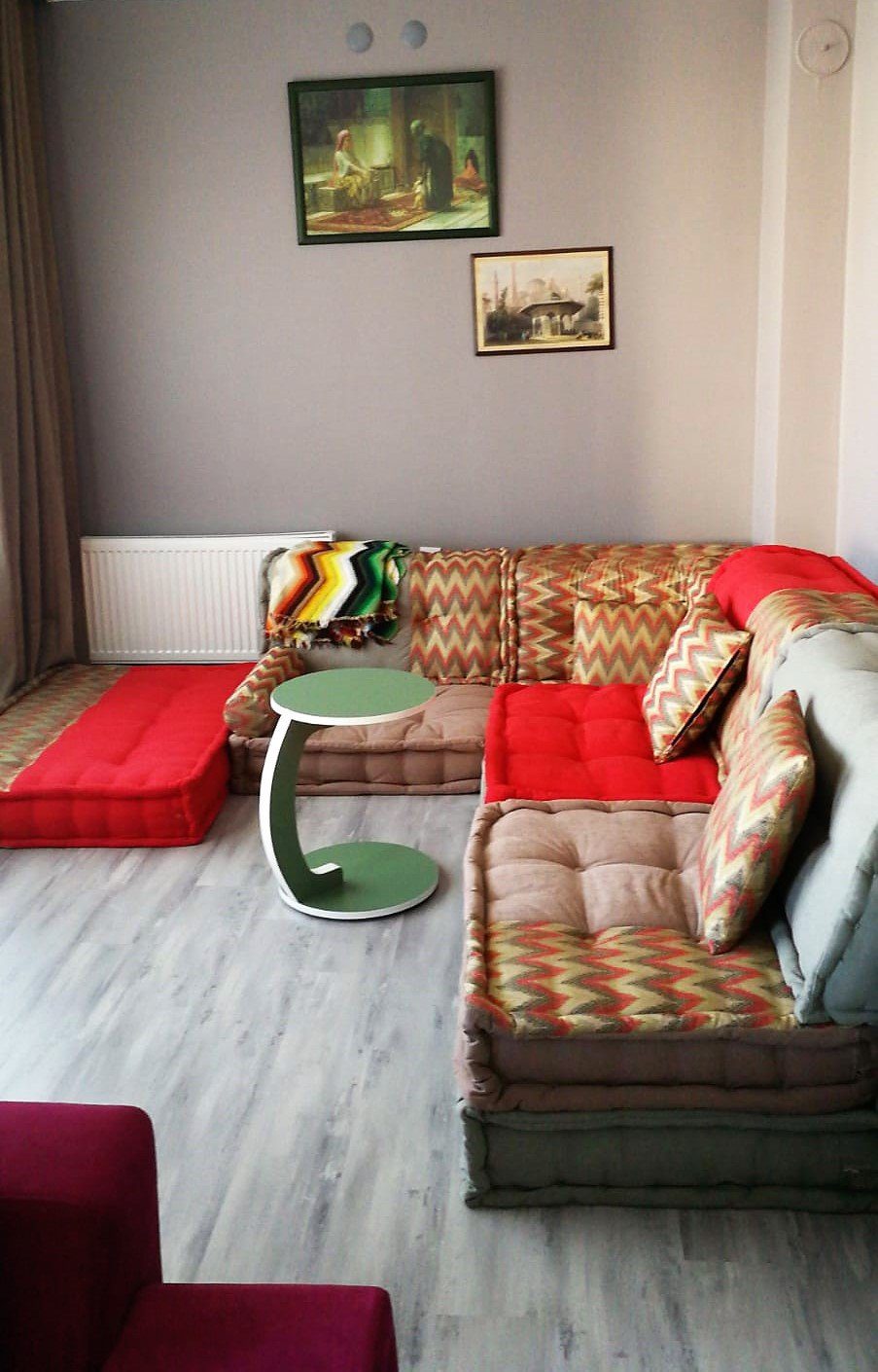 Handwork Sewing Sofa Setting - Boho Sectional Couch 1 handmade floor sofa 1