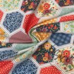 Honeycomb Patchwork Patterned Fabric