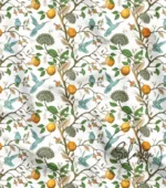 Hummingbird and Lemon Tree Patterned Sofa and Curtain Fabric
