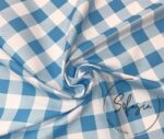Ice Large Gingham Patterned Fabric - Image 3