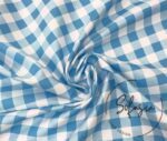 Ice Small Gingham Patterned Fabric - Image 3
