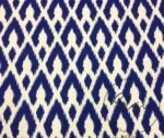 Indigo Blue Ikat Fabric - Image 3