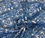Ink Color Tile Patterned Cover Fabric - Image 3