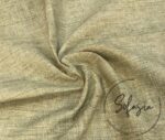 Ivory Linen Look Fabric - Image 4