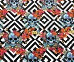 Ivy Skull Patterned Fabric
