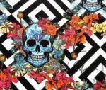 Ivy Skull Patterned Fabric - Image 5
