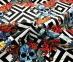 Ivy Skull Patterned Fabric - Image 6
