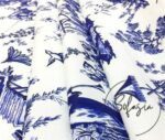 Japanese Tile Patterned Sofa and Curtain Fabric - Image 6