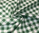 Kiwi Small Gingham Patterned Fabric - Image 3
