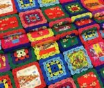 Knit Patterned Patchwork Fabric - Image 3