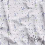 Lavender Garden Polka Dot Patterned Fabric