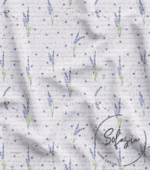 Lavender Garden Polka Dot Patterned Fabric