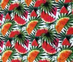 Leafy Watermelons Patterned Sofa Fabric