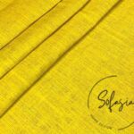 Lemon Linen Look Fabric