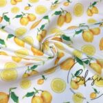 Lemon Patterned Sofa and Curtain Fabric