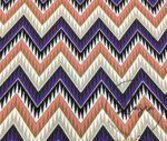 Lilac Pink Zigzag Patterned Curtain and Sofa Fabric - Image 3