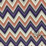 Lilac Pink Zigzag Patterned Curtain and Sofa Fabric