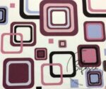 Lilac Squares Patterned Fabric - Image 3