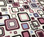 Lilac Squares Patterned Fabric - Image 4