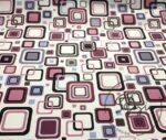 Lilac Squares Patterned Fabric - Image 6