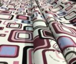 Lilac Squares Patterned Fabric - Image 8