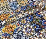 Majolica Mosaic Patterned Fabric - Image 7