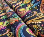 Mandala Patterned Bohemian Fabric (Black Background) - Image 7