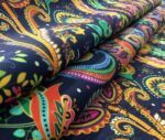 Mandala Patterned Bohemian Fabric (Black Background) - Image 8