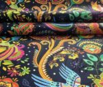 Mandala Patterned Bohemian Fabric (Black Background) - Image 9