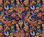 Mandala Patterned Fabric (Purple Background)