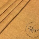 Milk Coffee Linen Look Fabric